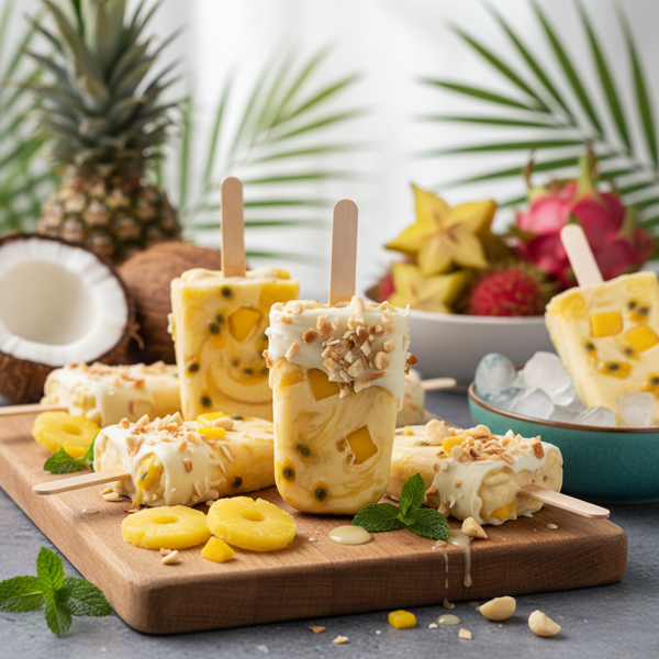 Tropical Pineapple Bliss Pops recipe