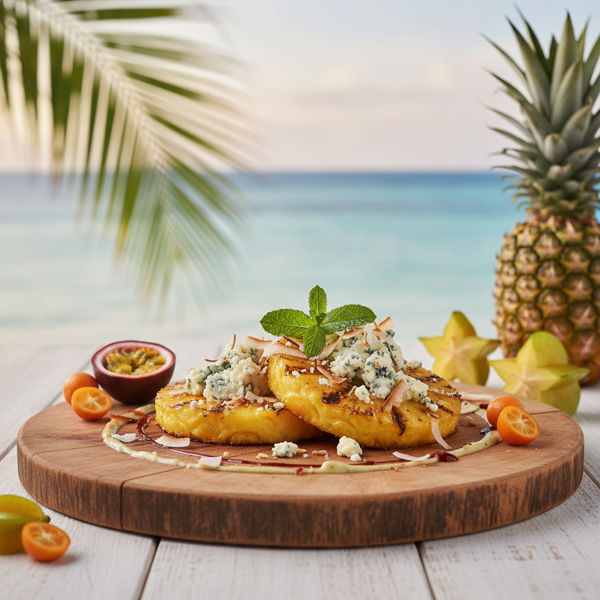 Tropical Pineapple Blue Cheese Delight recipe