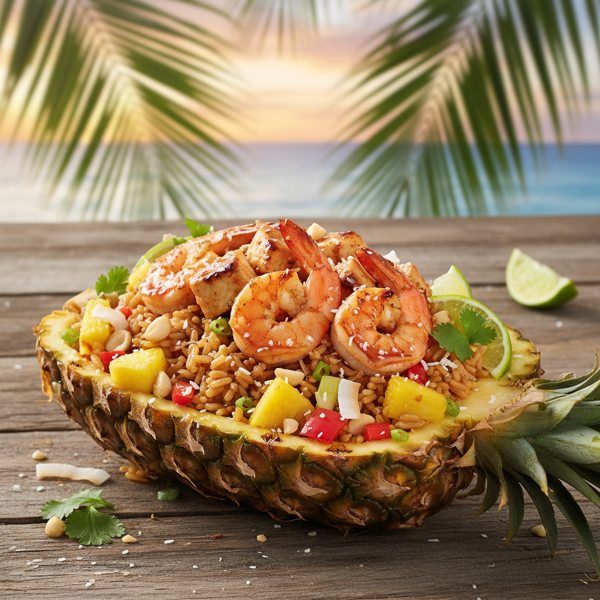 Tropical Pineapple Brown Rice Medley recipe
