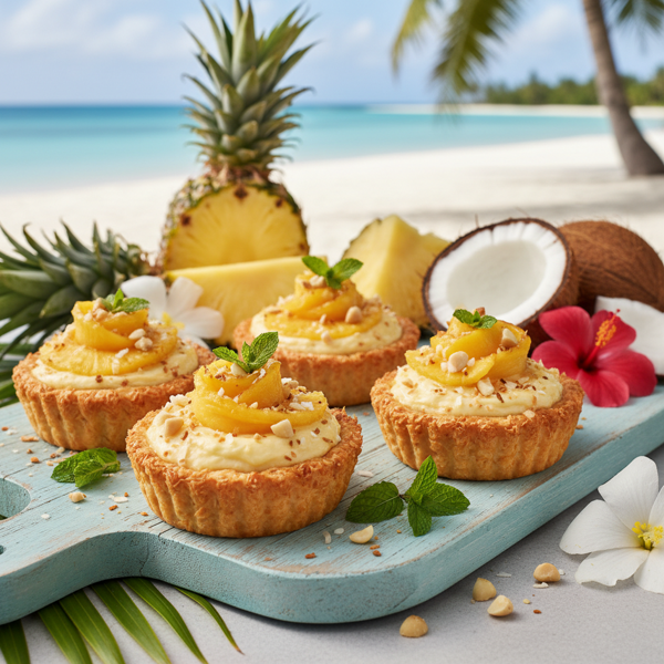 Tropical Pineapple Coconut Pies recipe