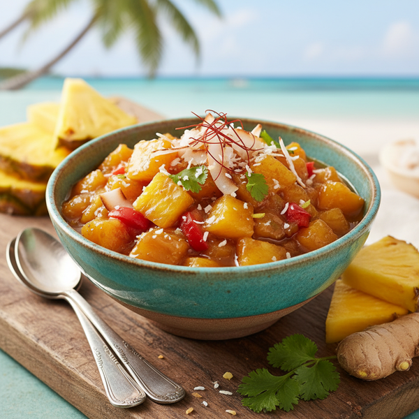 Tropical Pineapple Ginger Chutney recipe