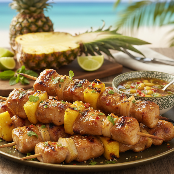 Tropical Pineapple Grilled Chicken & Pork Marinade recipe