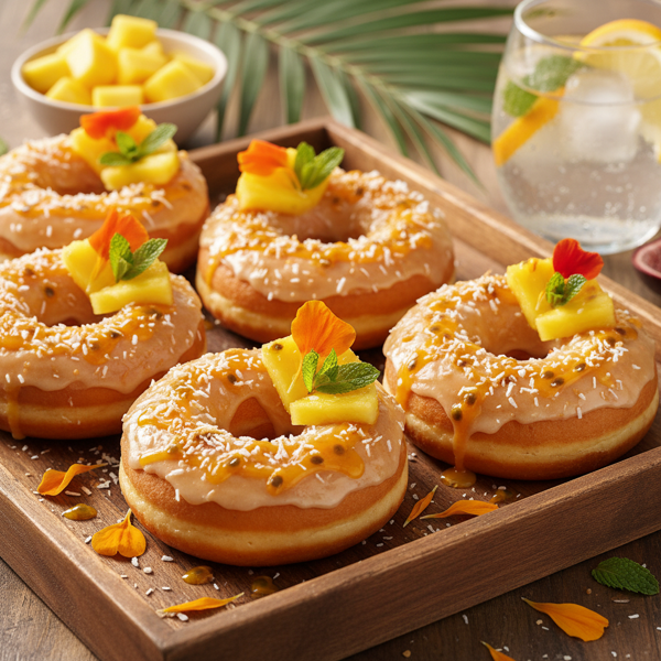 Tropical Pineapple Paradise Donuts recipe