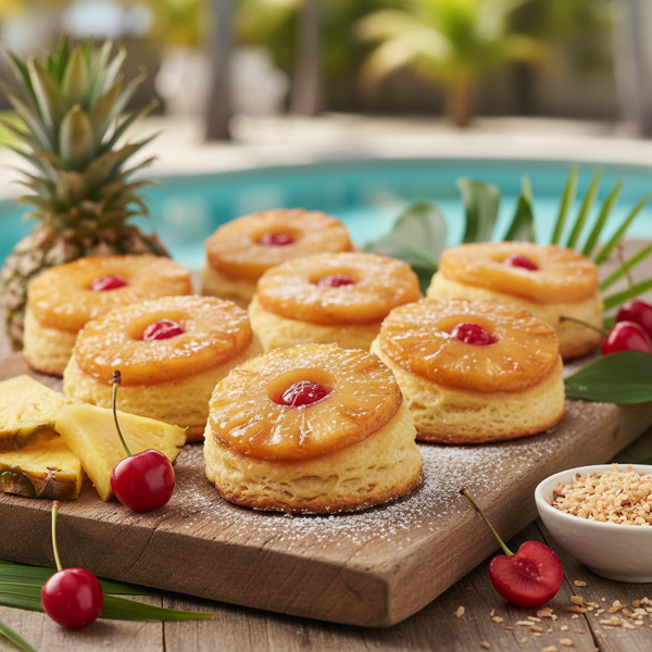 Tropical Pineapple Upside-Down Biscuit Delights recipe