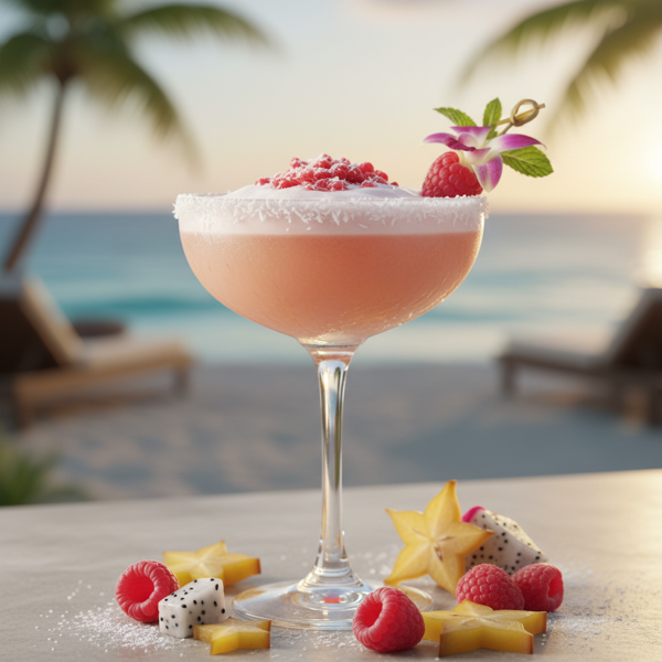 Tropical Raspberry Bliss Martini recipe