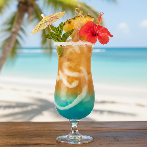 Tropical Rum Bliss Cocktail recipe