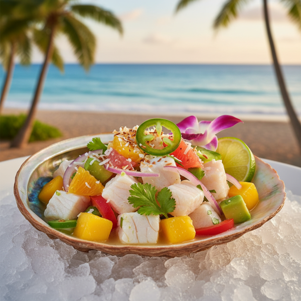 Tropical Sea Bass Ceviche Delight recipe