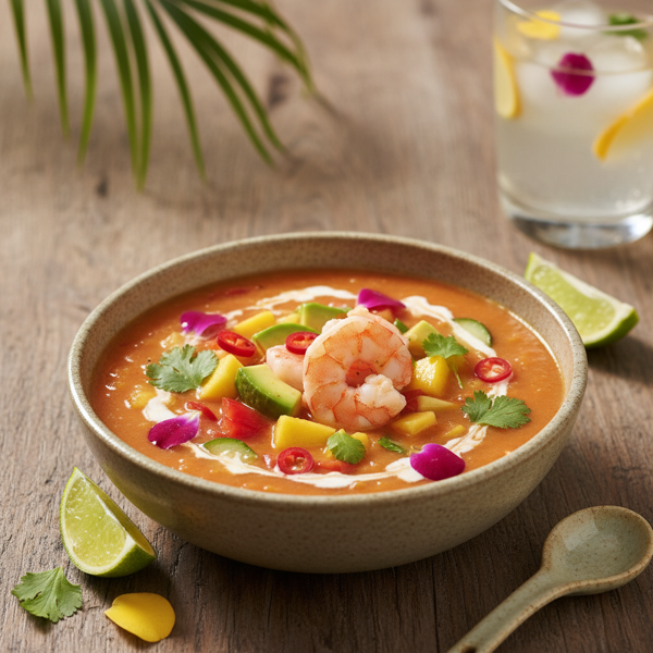 Tropical Shrimp Gazpacho recipe