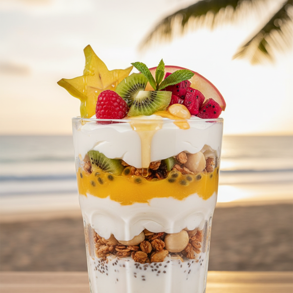 Tropical Skyr Power Parfait recipe