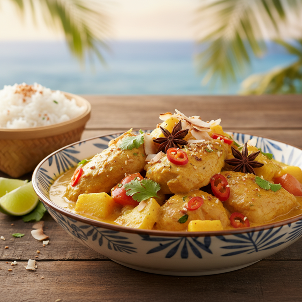 Tropical Spiced Chicken Curry recipe