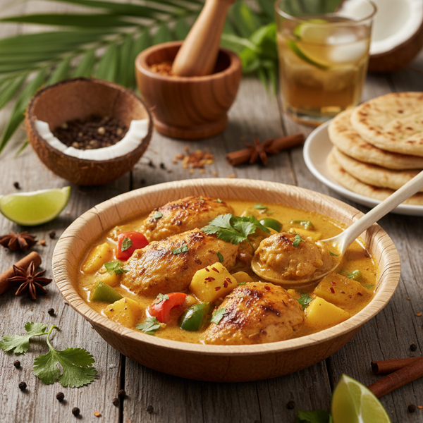 Tropical Spiced Coconut Chicken Curry recipe