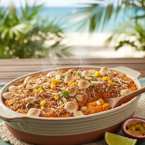 Tropical Spiced Sweet Potato Casserole recipe