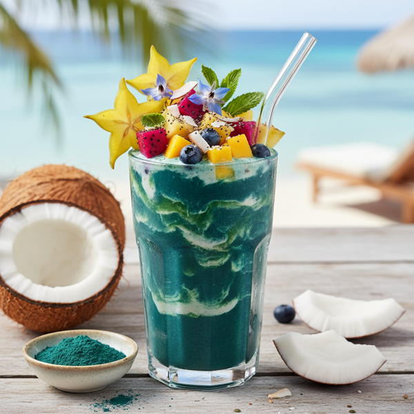Tropical Spirulina Power Smoothie recipe