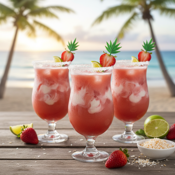 Tropical Strawberry Margaritas recipe