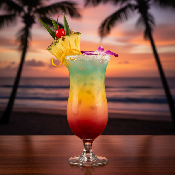 Tropical Sunset Cocktail recipe