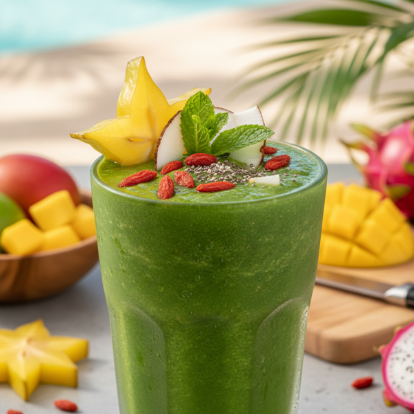 Tropical Superfood Green Smoothie recipe