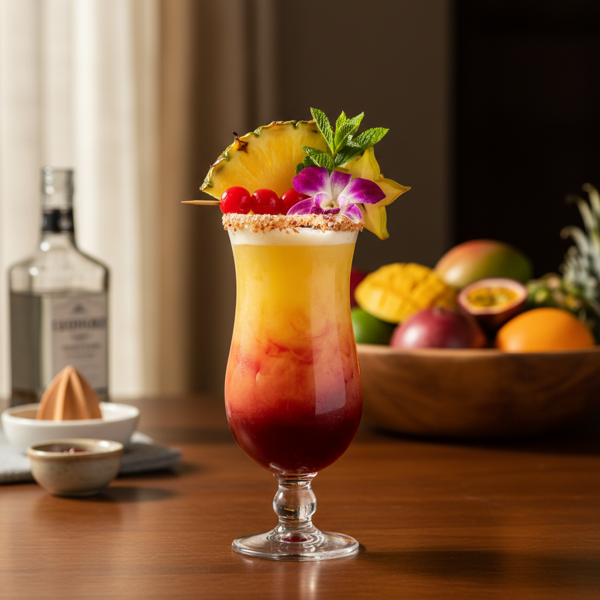 Tropical Tequila Sunrise Delight recipe