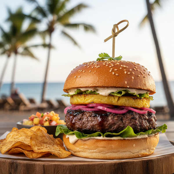 Tropical Teriyaki Burger Delight recipe