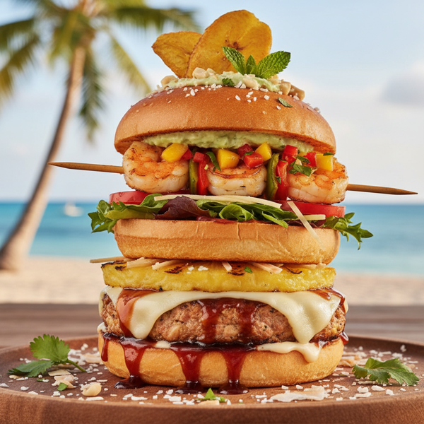 Tropical Teriyaki Delight Burgers recipe