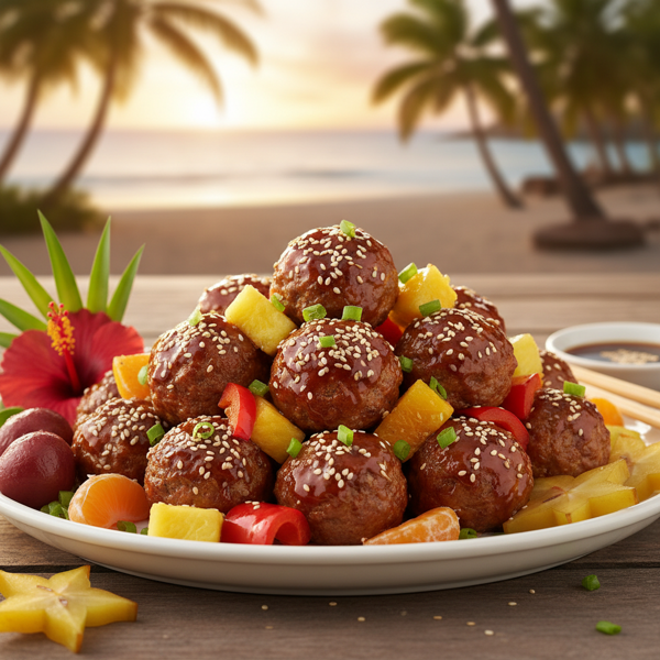 Tropical Teriyaki Meatballs recipe
