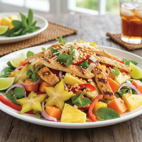 Tropical Thai Chicken & Fruit Salad recipe