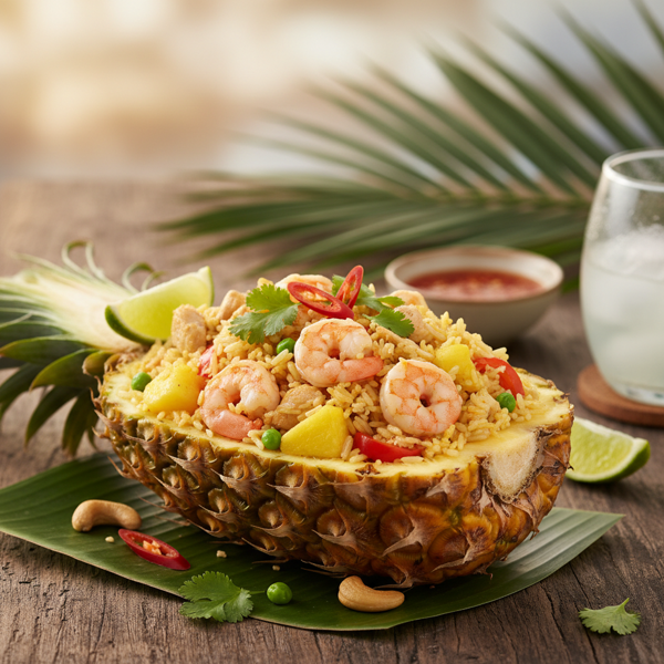 Tropical Thai Pineapple Fried Rice recipe