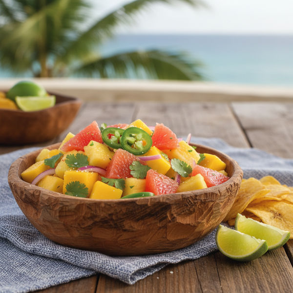 Tropical Trio Salsa with Jalapeño Kick recipe