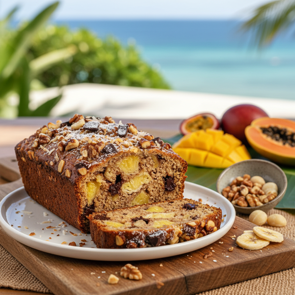Tropical Walnut Banana Bread recipe