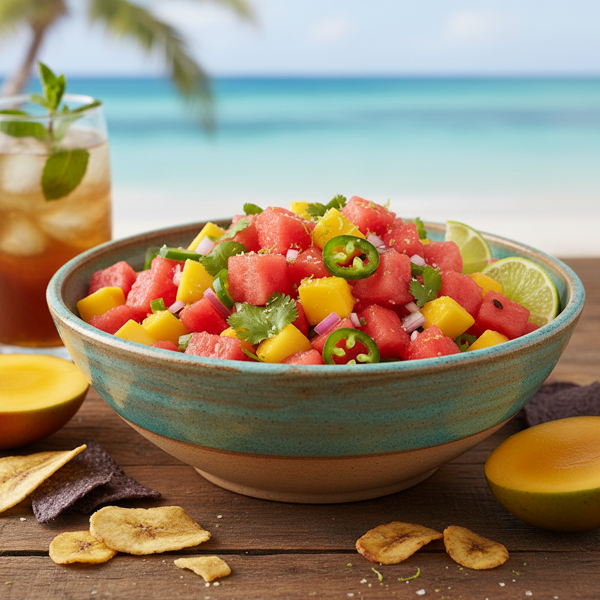 Tropical Watermelon-Mango Salsa recipe
