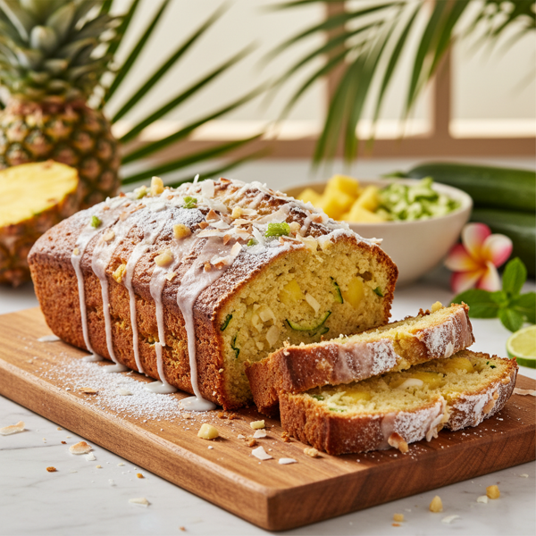 Tropical Zucchini Pineapple Delight Bread recipe
