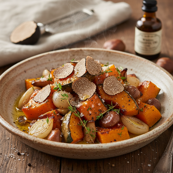 Truffle-Infused Kabocha Squash Medley recipe