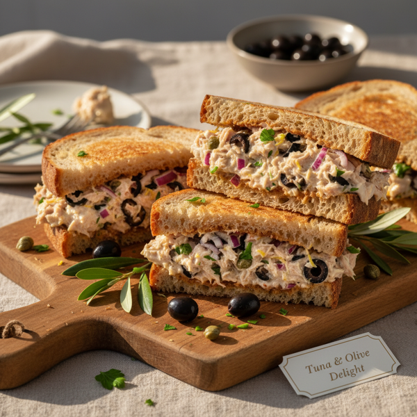 Tuna & Olive Delight Sandwiches recipe