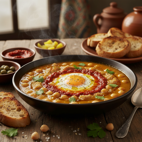 Tunisian Chickpea Stew (Lablabi) recipe