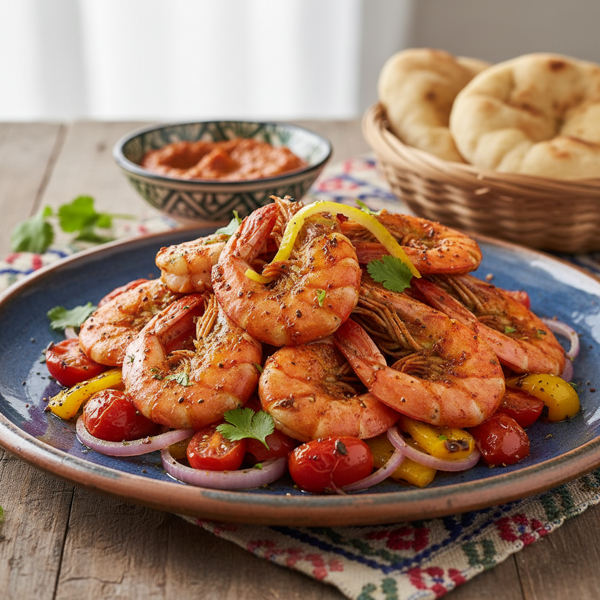 Tunisian Spiced Broiled Shrimp Delight recipe