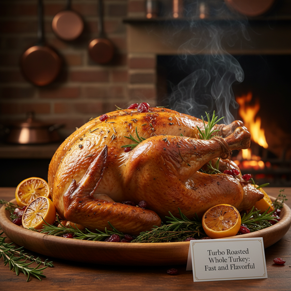 Turbo Roasted Whole Turkey: Fast and Flavorful recipe