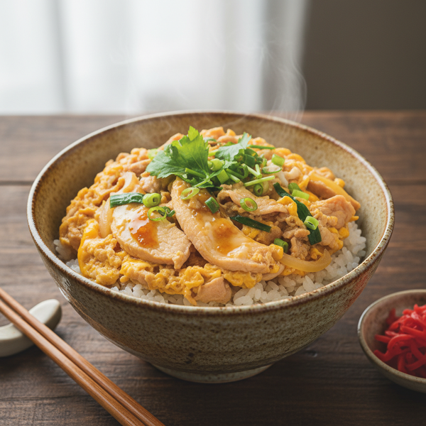 Turkey Oyako-don (Turkey and Egg Rice Bowl) recipe
