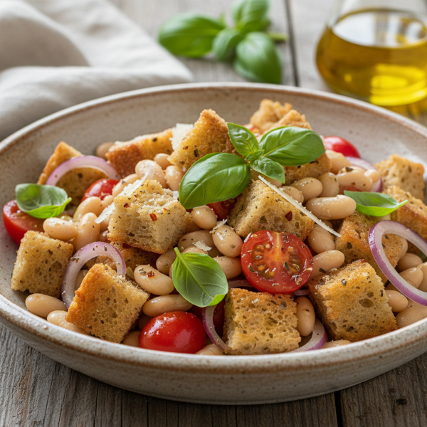 Tuscan Bean and Bread Salad recipe