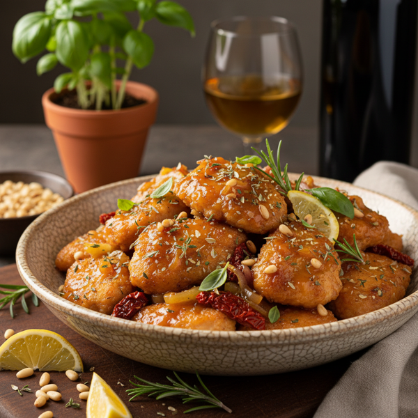 Tuscan Herb Infused Sweet and Sour Chicken recipe
