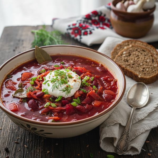 Ukrainian Vegan Borscht Delight recipe