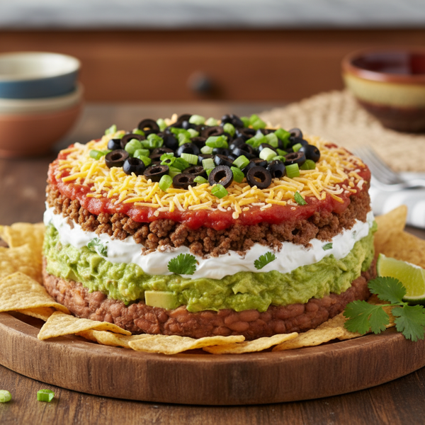 Ultimate 7-Layer Dip Torta recipe