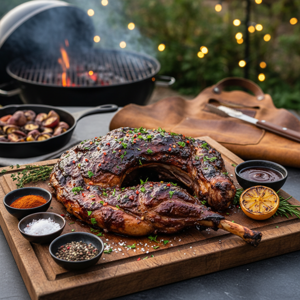 Ultimate BBQ Butterflied Leg of Lamb recipe