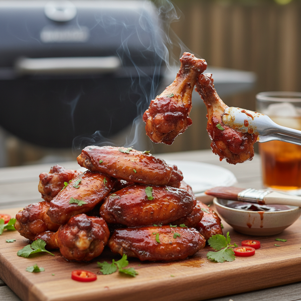 Ultimate BBQ Glazed Chicken Wings recipe