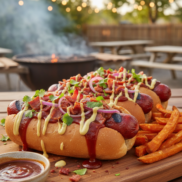 Ultimate BBQ Hot Dogs with Savory Sauce recipe