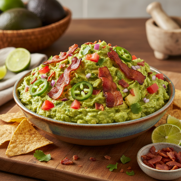 Ultimate Bacon-Infused Chunky Guacamole recipe