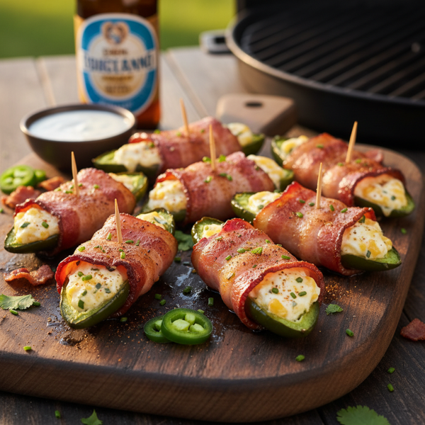 Ultimate Bacon-Wrapped Jalapeno Poppers recipe