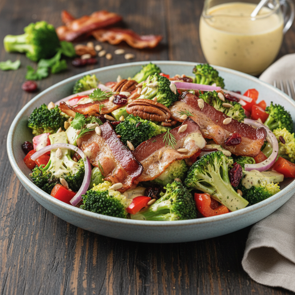 Ultimate Bacon Broccoli Salad with Sweet-Tart Dressing recipe