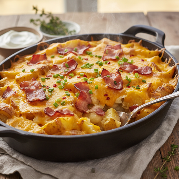 Ultimate Bacon Cheddar Potato Bake recipe