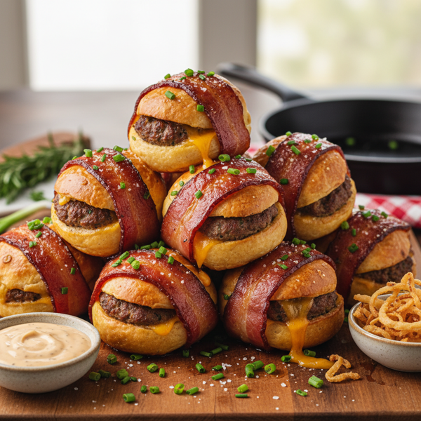 Ultimate Bacon Cheeseburger Bombs recipe