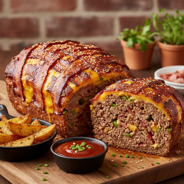 Ultimate Bacon Cheeseburger Meatloaf recipe