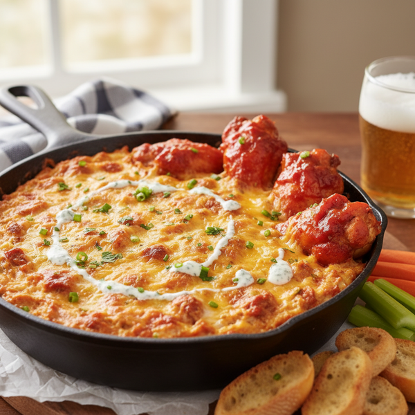Ultimate Baked Buffalo Chicken Wing Dip recipe